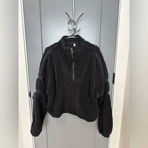 FP Movement - Nantucket Fleece Pullover Jacket in Black - size XS